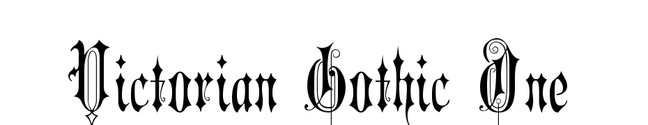 Victorian Gothic One cкачати шрифт безкоштовно